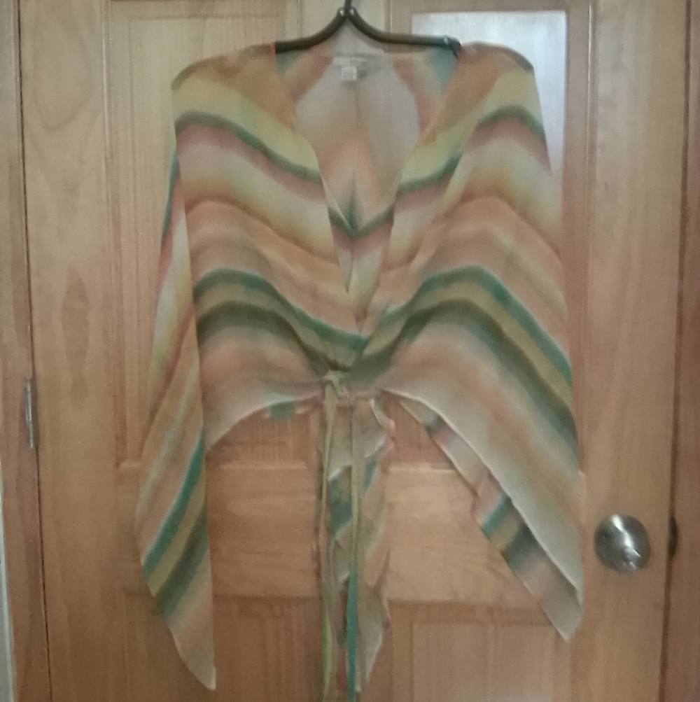 Zara Basic Sheer Striped Blouse